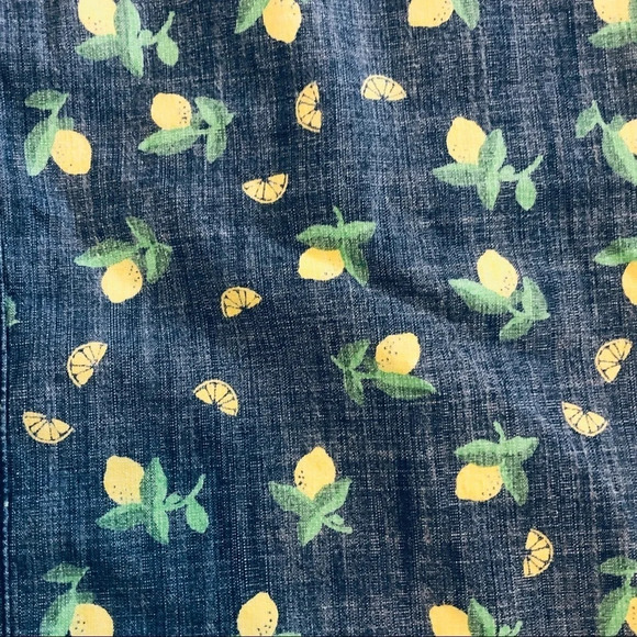 Karen Scott Woman Lemon Print Chambray Skort size 18W - Picture 2 of 5